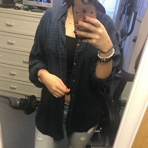 Blue flannel